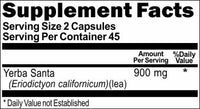 Private Label Yerba Santa 900mg 90caps Private Label 12,100,500 Bottle Price
