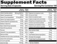 Private Label Advanced Multi-Vita-Min Time Release for Men 100caps or 200caps Private Label 12,100,500 Bottle Price