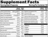 Private Label Full Spectrum Multi-Vita-Min-Amino (Iron Free) 200caps Private Label 12,100,500 Bottle Price