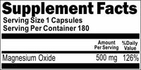 Private Label Magnesium Oxide High Potency 180caps Private 12,100,500 Bottle Price