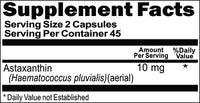 Private Label Astaxanthin 10mg 90caps or 180caps Private Label 12,100,500 Bottle Price