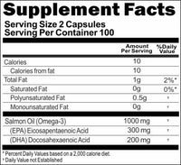Private Label Salmon Oil Omega 3 1000mg 200caps Private Label 12,100,500 Bottle Price