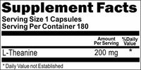 Private Label L-Theanine 200mg 180caps Private Label 12,100,500 Bottle Price
