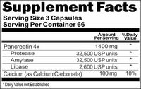 Private Label Pancreatin 1400mg 200caps Private Label 12,100,500 Bottle Price