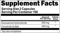 Private Label Double Strength Glucosamine and Chondroitin 200caps Private Label 12,100,500 Bottle Price