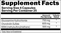 Private Label Triple Strength Glucosamine, Chondroitin and MSM 100caps or 200caps Private Label 12,100,500 Bottle Price