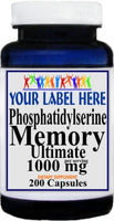 Private Label Phosphatidylserine 1000mg 100caps or 200caps Private Label 12,100,500 Bottle Price