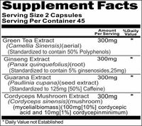 Private Label Energy Stamina with Cordyceps 90caps Private Label 12,100,500 Bottle Price