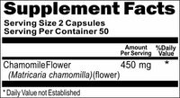 Private Label Chamomile Flower 450mg 100caps Private Label 12,100,500 Bottle Price