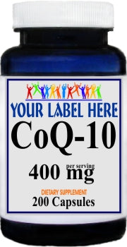 Private Label CoQ-10 400mg 200caps Private Label 12,100,500 Bottle Price