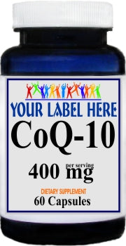 Private Label CoQ-10 400mg 60caps Private Label 12,100,500 Bottle Price