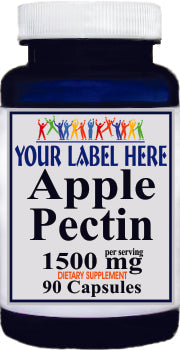 Private Label Apple Pectin 1500mg 90caps Private Label 12,100,500 Bottle Price