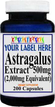 Private Label Astragalus Extract  Equivalent 2000mg 200caps Private Label 12,100,500 Bottle Price