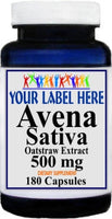 Private Label Avena Sativa 500mg 90 or 180caps Private Label 12,100,500 Bottle Price