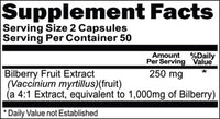 Private Label Bilberry Extract Equivalent 1000mg 100caps or 200caps Private Label 12,100,500 Bottle Price