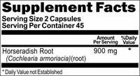 Private Label Horseradish Root 900mg 90caps or 180caps Private Label 12,100,500 Bottle Price