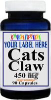 Private Label Cats Claw 450mg 90caps or 180caps Private Label 12,100,500 Bottle Price