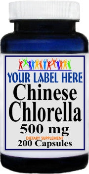 Private Label Chinese Chlorella 500mg 200caps Private Label 12,100,500 Bottle Price