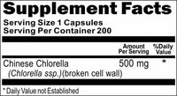 Private Label Chinese Chlorella 500mg 200caps Private Label 12,100,500 Bottle Price