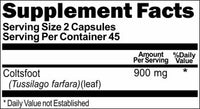 Private Label Coltsfoot 900mg 90caps Private Label 12,100,500 Bottle Price