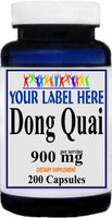 Private Label Dong Quai 900mg 100caps or 200caps Private Label 12,100,500 Bottle Price