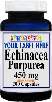 Private Label Echinacea Purpurea Root 450mg 200caps Private Label 12,100,500 Bottle Price