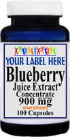 Private Label Blueberry Juice Extract Concentrate 900mg 100caps or 200caps Private Label 12,100,500 Bottle Price