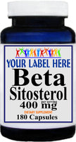 Private Label Beta Sitosterol 400mg 90caps or 180caps Private Label 12,100,500 Bottle Price