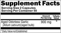 Private Label Odorless Aged Garlic Extract 900mg 100caps or 200caps Private Label 12,100,500 Bottle Price