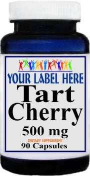 Private Label Tart Cherry 500mg 90caps or 180caps Private Label 12,100,500 Bottle Price
