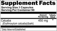 Private Label Catuaba 450mg 90caps Private Label 12,100,500 Bottle Price