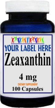 Private Label Zeaxanthin 4mg 100caps Private Label 12,100,500 Bottle Price