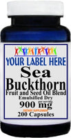 Private Label Sea Buckthorn 900mg  200caps Private Label 12,100,500 Bottle Price