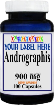 Private Label Andrographis 900mg 100caps or 200caps Private Label 12,100,500 Bottle Price