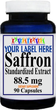 Private Label Saffron Extract 88.5mg 90caps or 180caps Private Label 12,100,500 Bottle Price