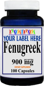 Private Label Fenugreek 900mg 100caps Private Label 12,100,500 Bottle Price