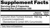 Private Label Curcumin 750mg 200caps Private Label 12,100,500 Bottle Price