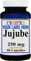 Private Label Jujube 250mg 90caps Private Label 12,100,500 Bottle Price