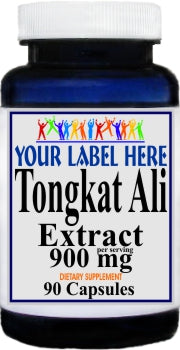 Private Label Tongkat Ali Extract 900mg 90caps or 180caps Private Label 12,100,500 Bottle Price