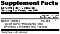 Private Label Bonito Peptides 500mg 100caps or 200caps Private Label 12,100,500 Bottle Price