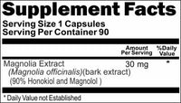 Private Label  Magnolia Bark Extract 30mg 90caps or 180caps Private Label 12,100,500 Bottle Price