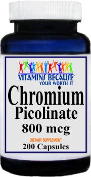 Private Label Chromium Picolinate 800mcg 200caps Private Label 12,100,500 Bottle Price