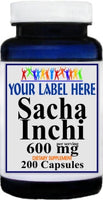 Private Label Sacha Inchi 600mg 200caps Private Label 12,100,500 Bottle Price