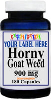 Private Label Horny Goat Weed 900mg 90caps or 180caps Private Label 12,100,500 Bottle Price