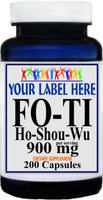 Private Label Fo-Ti Ho-Shou-Wu 900mg 200caps Private Label 12,100,500 Bottle Price