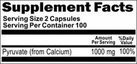 Private Label Pyruvate 1000mg 200caps Private Label 12,100,500 Bottle Price