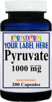 Private Label Pyruvate 1000mg 200caps Private Label 12,100,500 Bottle Price