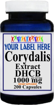 Private Label Corydalis Extract DHCB 1000mg 200caps Private Label 12,100,500 Bottle Price