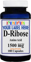 Private Label D-Ribose 1500mg 180caps Private Label 12,100,500 Bottle Price