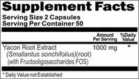 Private Label Yacon Root Extract 1000mg 100caps Private Label 12,100,500 Bottle Price